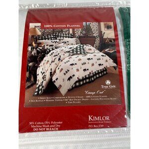 Vintage Coldwater Creek Bedding True Grit HOME COLLECTION BED SKIRT Green Plaid